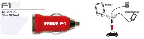 Cargador adaptador USB Ferve F-1-1302