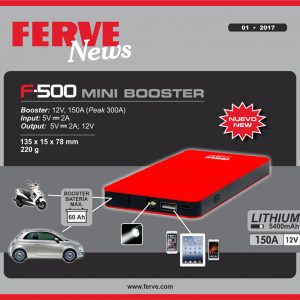 Arrancador batería mini Booster Ferve F-500