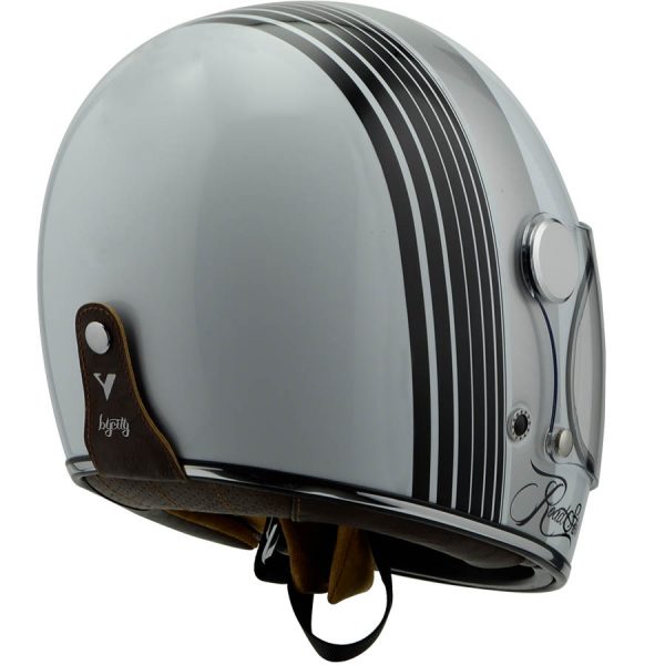 Casco moto By City Roadster II White lateral