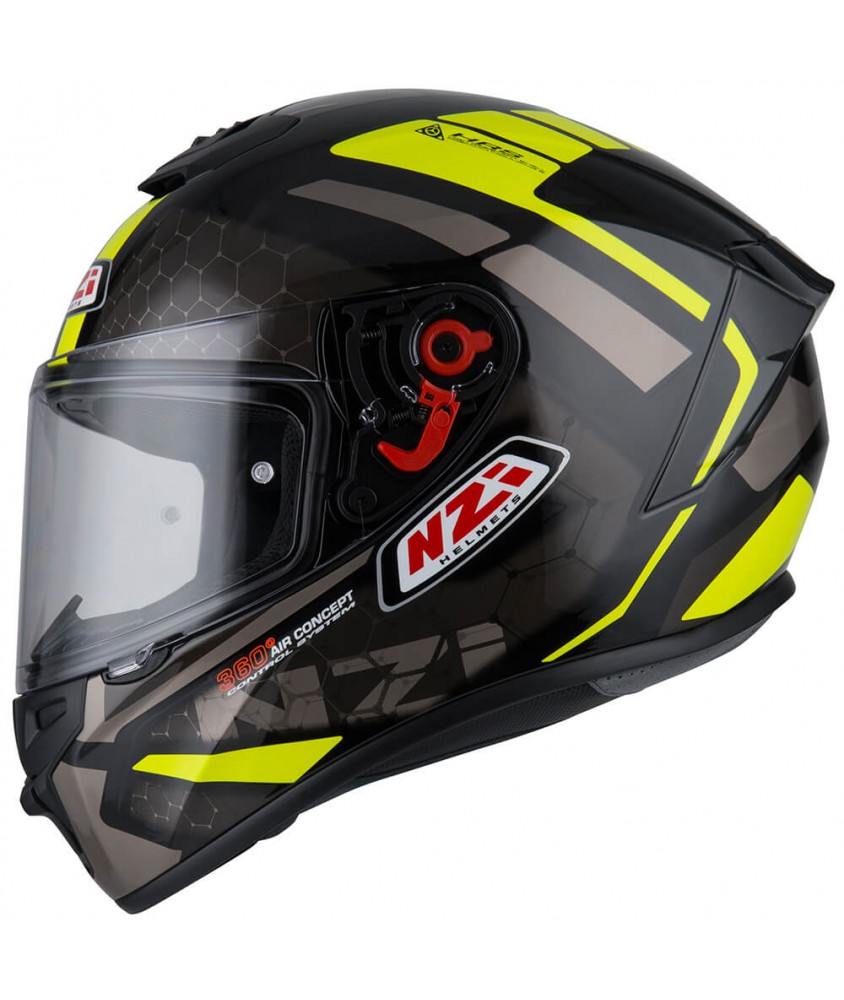 casco moto integral nzi trendy overtaking black antracite