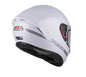 Casco moto integral Nzi Trendy Nouveau solid white back